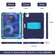 3-Layer PC + Silicone Shockproof Tablet Case with Holder iPad Air 2020 / 2022 10.9 / Pro 11 2022 / 2021 / 2020 / 2018 - NavyBlue+Blue