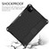iPad Air 2022 / 2020 10.9 Honeycomb Design EVA + PC Material Four Corner Anti Falling Flat Protective Shell with Strap - Black+Black