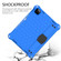 iPad Air 2022 / 2020 10.9 Honeycomb Design EVA + PC Material Four Corner Anti Falling Flat Protective Shell with Strap - Blue+Black