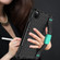 iPad Air 2022 / 2020 10.9 Honeycomb Design EVA + PC Material Four Corner Anti Falling Flat Protective Shell with Strap - Black+Mint Green