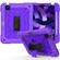 iPad Air 2022 / 2020 10.9 / Air 2022 Shockproof PC + Silicone Combination Case with Holder & Hand Strap & Shoulder Strap - Purple + Purple