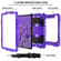 iPad Air 2022 / 2020 10.9 / Air 2022 Shockproof PC + Silicone Combination Case with Holder & Hand Strap & Shoulder Strap - Purple + Purple