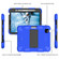 iPad Air 2022 / 2020 10.9 Shockproof Two-Color Silicone Protective Case with Holder - Blue + Black