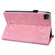 iPad Air 2022 / 2020 10.9 Calf Texture Embossed Horizontal Flip Leather Case with Holder & Card Slots & Photo Frame - Pink