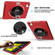 iPad Air 2022 / 2020 10.9 360 Degree Rotation PC + TPU Protective Case with Holder & Hand-strap & Pen Slot - Red