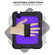 iPad Air 2022 / 2020 10.9 / Air 2022 Shockproof PC + Silicone Combination Case with Holder & Hand Strap & Shoulder Strap - Black + Purple