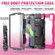 iPad Air 2022 / 2020 10.9 Shockproof Black Silica Gel + Colorful PC Protective Case - Hot Pink