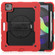 iPad Air 2022 / 2020 10.9 Shockproof Black Silica Gel + Colorful PC Protective Case - Red