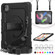 iPad Air 2022 / 2020 10.9 Shockproof Black Silica Gel + Colorful PC Protective Case - Black