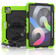 iPad Air 2022 / 2020 10.9 Shockproof Black Silica Gel + Colorful PC Protective Case - Green