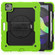 iPad Air 2022 / 2020 10.9 Shockproof Black Silica Gel + Colorful PC Protective Case - Green
