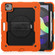 iPad Air 2022 / 2020 10.9 Shockproof Black Silica Gel + Colorful PC Protective Case - Orange