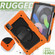 iPad Air 2022 / 2020 10.9 Shockproof Black Silica Gel + Colorful PC Protective Case - Orange