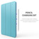 iPad Air 2022 / 2020 10.9 Three-folding Surface PU Leather TPU Matte Soft Bottom Case with Holder & Sleep / Wake-up Function - Grey