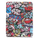 iPad Air 2022 / 2020 10.9 TPU Colored Drawing Horizontal Flip Leather Case with Three-folding Holder & Sleep / Wake-up Function - Graffiti