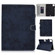 iPad Air 2022 / 2020 10.9 Marble Style Cloth Texture Leather Case with Bracket & Card Slot & Pen Slot & Anti Skid Strip - Dark Blue