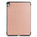 iPad Air 2022 / 2020 10.9 Custer Texture Horizontal Flip Leather Case with Three-folding Holder & Sleep / Wake-up Function - Rose Gold