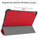 iPad Air 2022 / 2020 10.9 Custer Texture Horizontal Flip Leather Case with Three-folding Holder & Sleep / Wake-up Function - Red