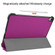 iPad Air 2022 / 2020 10.9 Custer Texture Horizontal Flip Leather Case with Three-folding Holder & Sleep / Wake-up Function - Purple