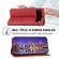 Google Pixel 6 Pro Cubic Grid Calf Texture Magnetic Closure Leather Phone Case - Red Google Pixel 6 Pro Cubic Grid Calf Texture Magnetic Closure Leather Phone Case - Red
