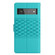 Google Pixel 6 Pro Diamond Embossed Skin Feel Leather Phone Case with Lanyard - Blue