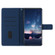 Google Pixel 6 Pro Diamond Embossed Skin Feel Leather Phone Case with Lanyard - Dark Blue