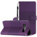 Google Pixel 6 Pro Diamond Embossed Skin Feel Leather Phone Case with Lanyard - Purple