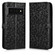 Google Pixel 6 Pro Honeycomb Dot Texture Leather Phone Case - Black