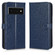 Google Pixel 6 Pro Honeycomb Dot Texture Leather Phone Case - Blue