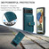 Google Pixel 6 Pro JEEHOOD RFID Blocking Anti-Theft Wallet Phone Case - Blue