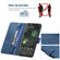 Google Pixel 6 Pro Magnetic Clasp RFID Blocking Anti-Theft Leather Case with Holder & Card Slots & Wallet - Blue