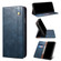 Google Pixel 6 Pro Simple Wax Crazy Horse Texture Leather Phone Case with Card Slots & Wallet - Navy Blue