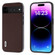 Google Pixel 7 Pro 5G ABEEL Genuine Leather Xiaoya Series Phone Case - Coffee