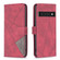 Google Pixel 7 Pro 5G BF05 Magnetic Buckle Rhombus Texture Leather Phone Case - Red