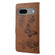 Google Pixel 7 Pro 5G Butterfly Embossed Horizontal Flip Leather Phone Case - Brown