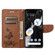 Google Pixel 7 Pro 5G Butterfly Embossed Horizontal Flip Leather Phone Case - Brown