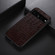 Google Pixel 7 Pro 5G Crocodile Top Layer Cowhide Leather Phone Case - Coffee