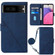 Google Pixel 7 Pro 5G Crossbody 3D Embossed Flip Leather Phone Case - Blue