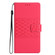 Google Pixel 7 Pro 5G Diamond Embossed Skin Feel Leather Phone Case with Lanyard - Red