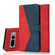 Google Pixel 7 Pro 5G Dual-color Stitching Leather Phone Case - Red Blue