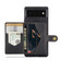 Google Pixel 7 Pro 5G JEEHOOD Retro Magnetic Detachable Wallet Phone Case - Black