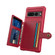 Google Pixel 7 Pro 5G Magnetic Wallet Card Bag Leather Phone Case - Red