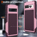 Google Pixel 7 Pro 5G PC + TPU Shockproof Protective Phone Case - Pink+Dark Red