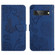 Google Pixel 7 Pro 5G Skin Feel Butterfly Peony Embossed Leather Phone Case - Blue
