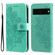 Google Pixel 7 Pro 7-petal Flowers Embossing Leather Phone Case - Green