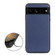 Google Pixel 7 Pro Accurate Hole Lambskin Texture Genuine Leather Phone Case - Blue