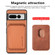 Google Pixel 7 Pro Carbon Fiber Leather Card Magsafe Phone Case - Brown