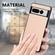 Google Pixel 7 Pro Carbon Fiber Texture Leather Back Cover Phone Case - khaki