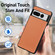 Google Pixel 7 Pro Carbon Fiber Texture Leather Back Cover Phone Case - khaki