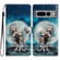 Google Pixel 7 Pro Colored Drawing Leather Phone Case - Twin Wolves